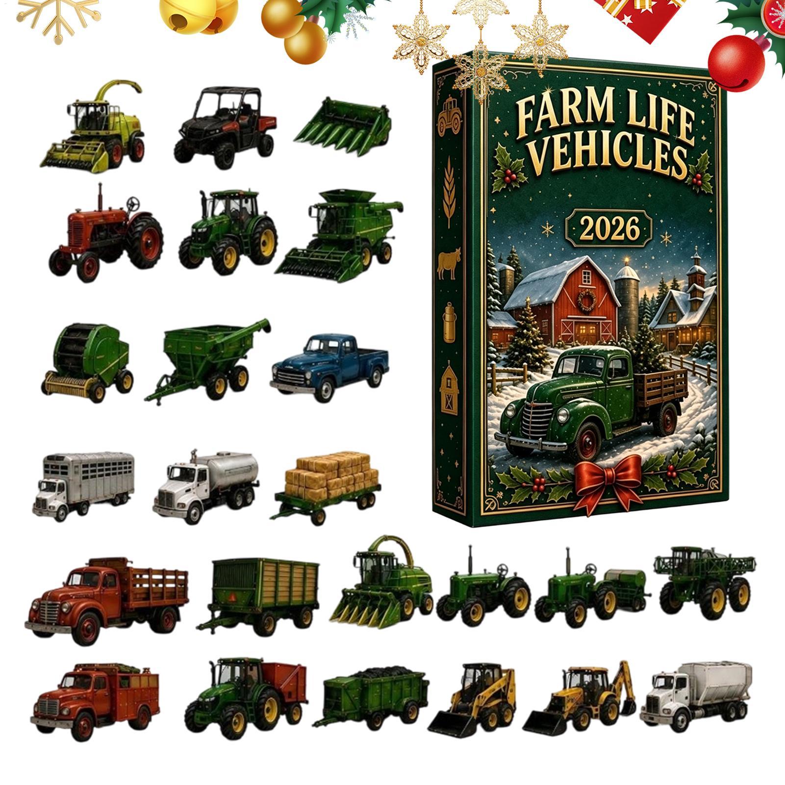 Agriculture Farming Vehicles - Calendrier de l'Avent de Noël 2026